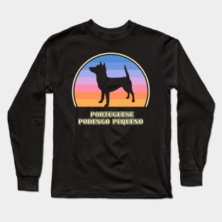 Portuguese Podengo Pequeno Vintage Sunset Dog Long Sleeve T-Shirt